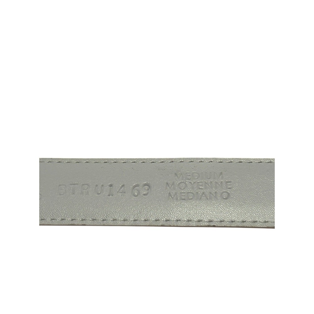 Liz Claiborne Vintage Faux Leather 1" Belt Women's Size Medium 37.5" White NWOT - Picture 8 of 12